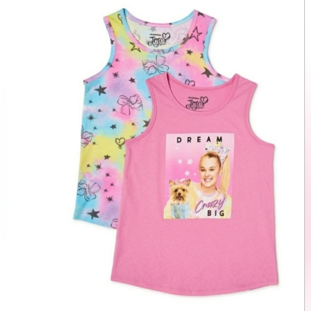 Nickelodeon Jojo Siwa 2 girls tank tops